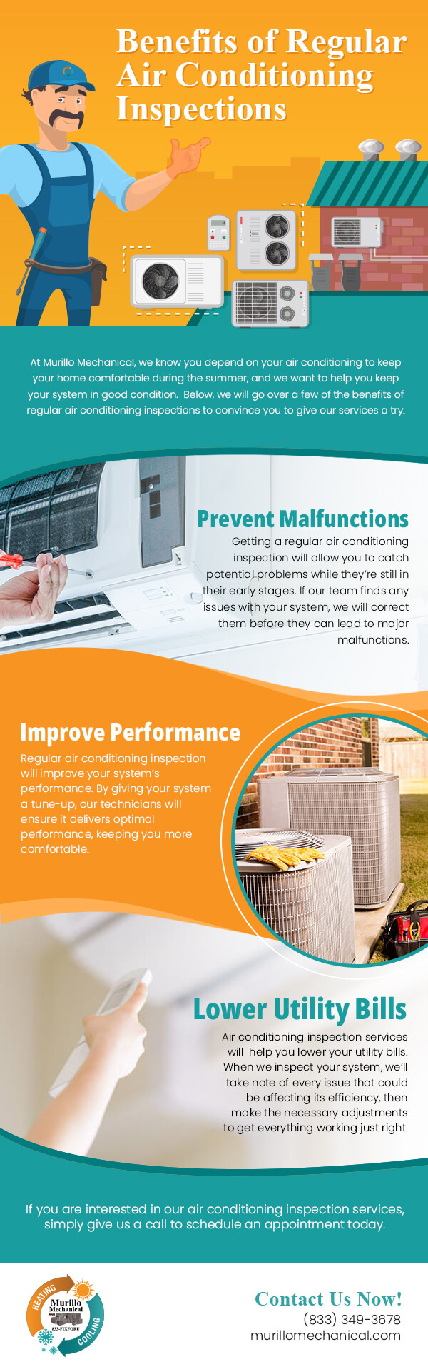 Benefits of Regular Air Conditioning Inspections [infographic]